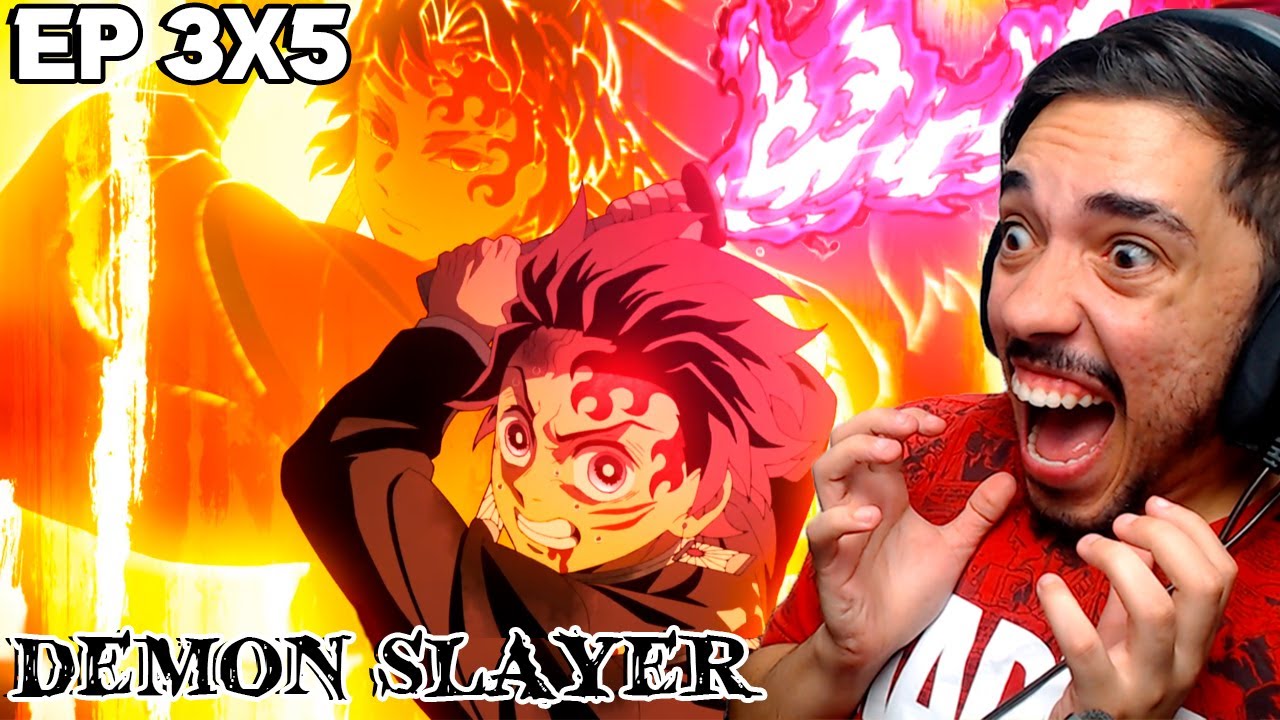 TANJIRO, GENYA E NEZUKO VS SUPERIOR 4, DEMON SLAYER 3X04 REACT